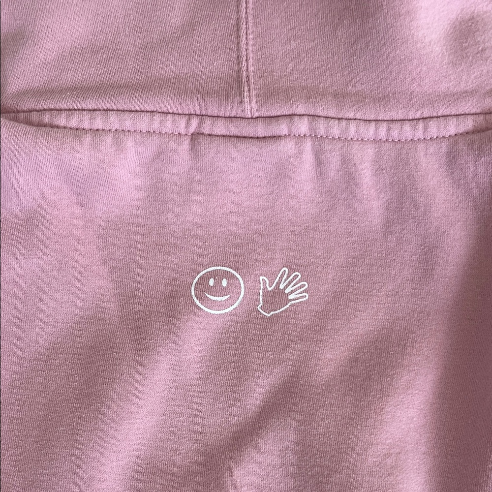 Glossier Blush Pink Hoodie Sweater - Picture 7 of 9